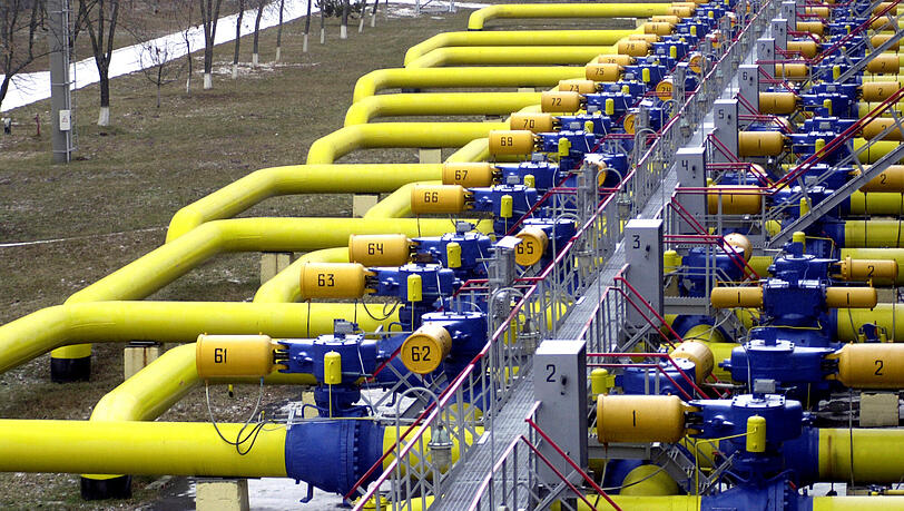 Gasspeicher und Transitpunkt in Bojarka: Die Ukraine bereitet nach Daten des Netzbetreibers OGTSU einen für Mittwoch angekündigten Transit-Stopp für russisches Gas durch die Region Luhansk im Osten vor.(Archivbild)