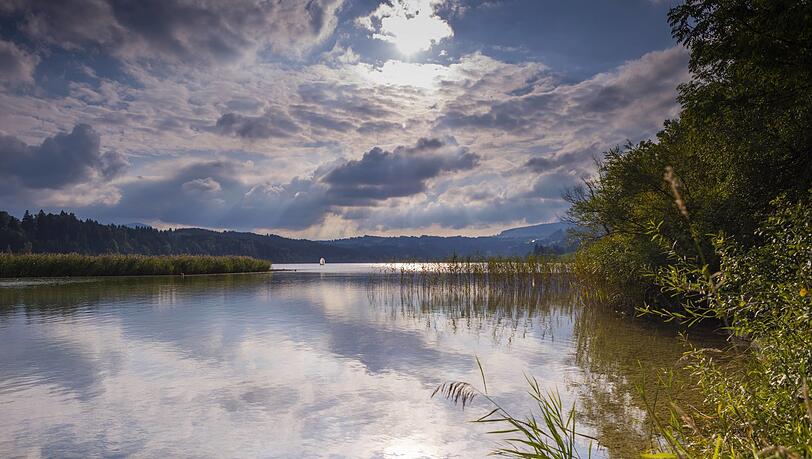Idylle am Niedersonthofener See. Idylle am Niedersonthofener See.