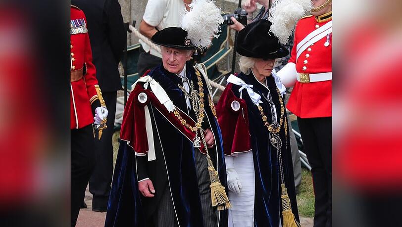König Charles und Königin Camilla am "Garter Day".
