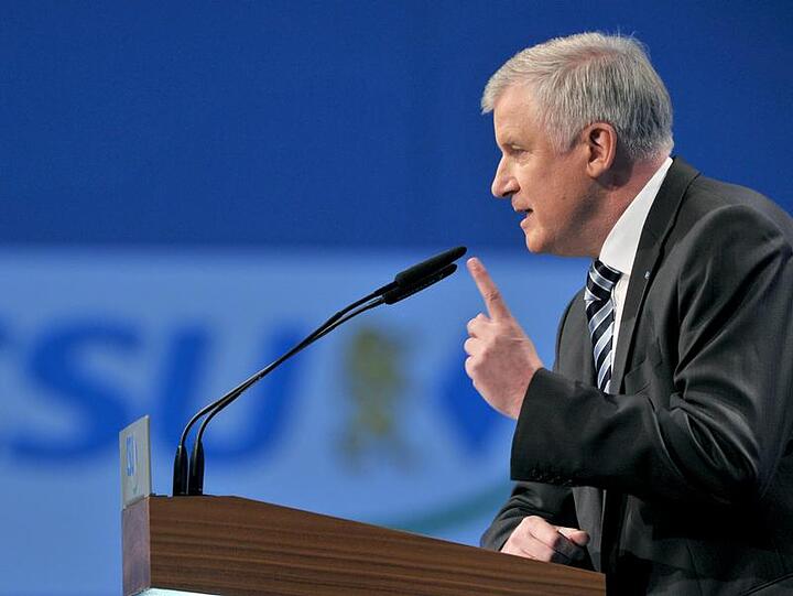 Ministerpräsident Horst Seehofer (CSU) auf dem CSU-Parteitag