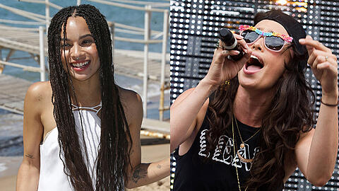 Nehmen #penisgate zusammen lockerer: Zoë Kravitz (li.) und Chelsea Tyler (re.)