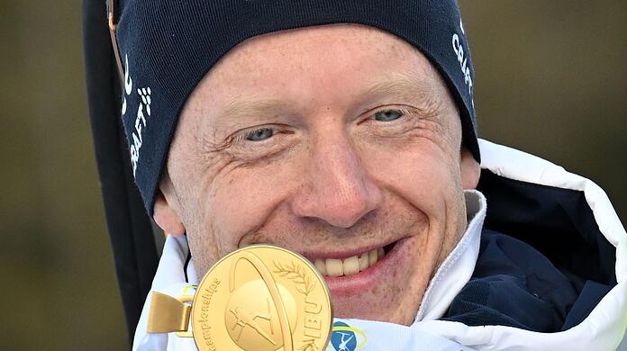 Johannes Thingnes B&ouml; sammelt schon wieder Goldmedaillen.