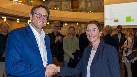 Die Unterlegene Judith Roth-Jörg hatte keine Chance gegen Martin Heilig.