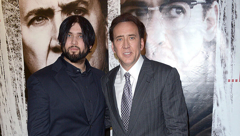 Weston Cage und Vater Nicolas Cage bei einer Premier in London Weston Cage und Vater Nicolas Cage bei einer Premier in London