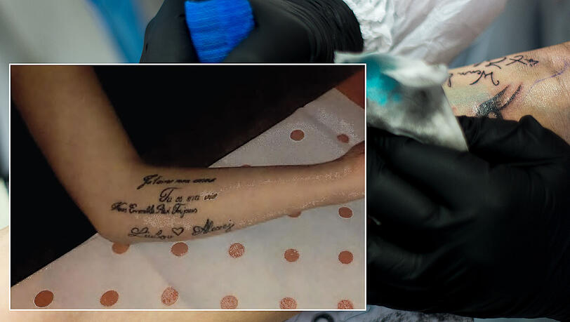 Dieses Tattoo ließ sich die Münchnerin auf den Unterarm stechen. Dieses Tattoo ließ sich die Münchnerin auf den Unterarm stechen.
