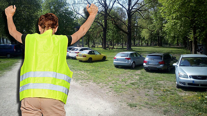 Parken direkt neben der Dult: Mit dieser Masche witterte ein noch unbekannter "Parkwächter" am Sonntag das große Geld.
