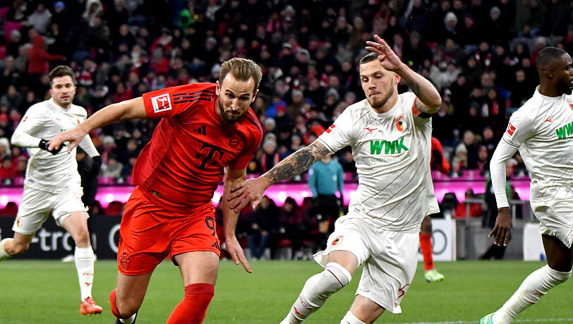 Nicht von dieser Welt: Bayern-Stürmer Harry Kane traf gegen den FC Augsburg erneut dreifach. Nicht von dieser Welt: Bayern-Stürmer Harry Kane traf gegen den FC Augsburg erneut dreifach.