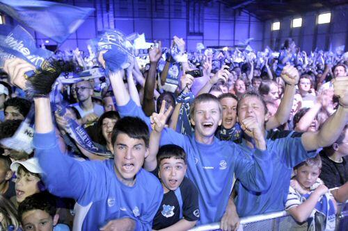 Haben derzeit viel zu feiern: Fans der TSG 1899 Hoffenheim.