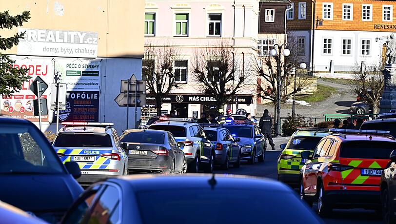 In einem Rathaus in Tschechien sind Sch&uuml;sse gefallen.