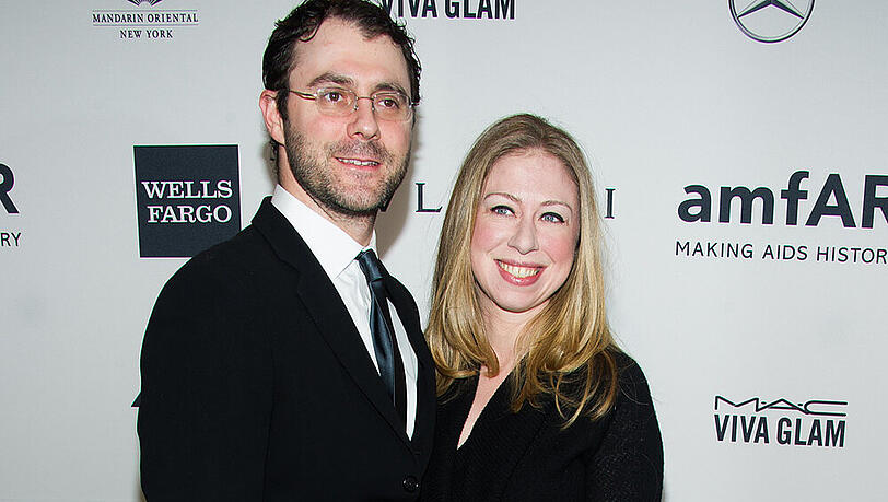 Marc Mezvinsky und Chelsea Clinton bei der amfAR Gala im Februar in New York Marc Mezvinsky und Chelsea Clinton bei der amfAR Gala im Februar in New York