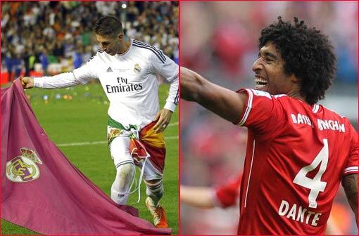 Sergio Ramos gegen Dante.