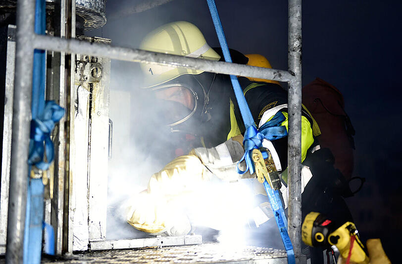 Feuerwehreinsatz am Samstag in der Landwehrstraße.