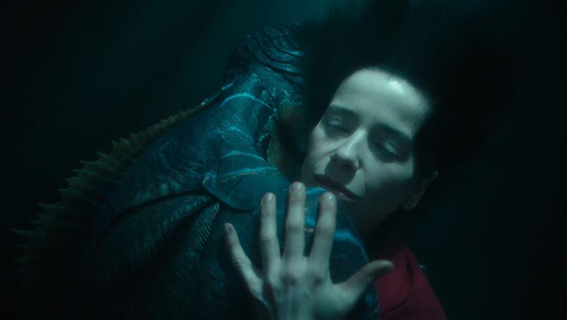 "Shape of Water - Das Fl&uuml;stern des Wassers" mit Sally Hawkins ist eine wunderbar gefilmte Fantasy-Romanze.