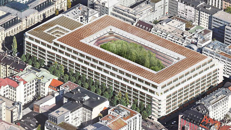 Das Correo Quartier: So soll das Postbank-Gebäude im Bahnhofsviertel bis 2024 aussehen. Das Correo Quartier: So soll das Postbank-Gebäude im Bahnhofsviertel bis 2024 aussehen.