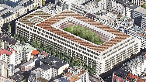 Das Correo Quartier: So soll das Postbank-Gebäude im Bahnhofsviertel bis 2024 aussehen.