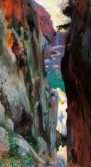 Auf dem Weg zur Abstraktion? Joaquim Mirs &bdquo;Der Abgrund. Mallorca&ldquo; entstand zwischen 1901 und 1904.
