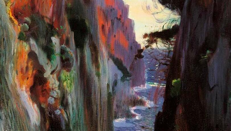 Auf dem Weg zur Abstraktion? Joaquim Mirs &bdquo;Der Abgrund. Mallorca&ldquo; entstand zwischen 1901 und 1904.