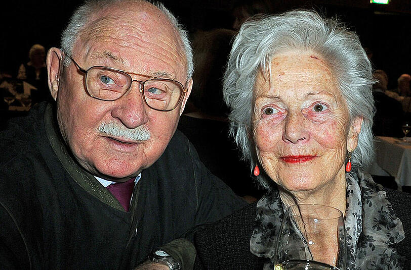 Die große Liebe: Rolf Schimpf und seine Frau Ilse Zielstorff Anfang 2013 bei einer Feier in München.