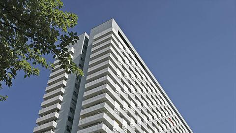 Mit Beton l&auml;sst sich auch etwas Sch&ouml;nes, Charakteristisches anstellen: Das Arabellahaus ist unverwechselbar.