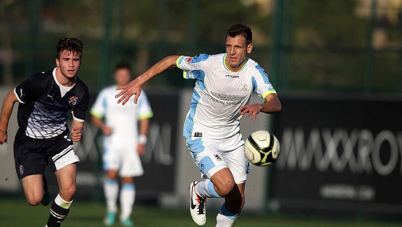 Guillermo Vallori beim Trainingsspiel gegen Zagreb. Guillermo Vallori beim Trainingsspiel gegen Zagreb.