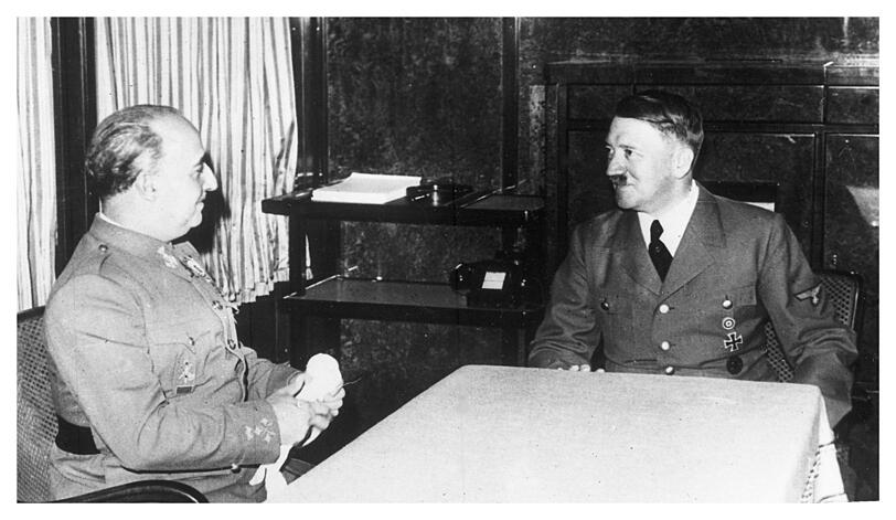 Im Oktober 1940 trafen sich Franco und Hitler im französischen Grenzort Hendaye. Es blieb das einzige Treffen der beiden.