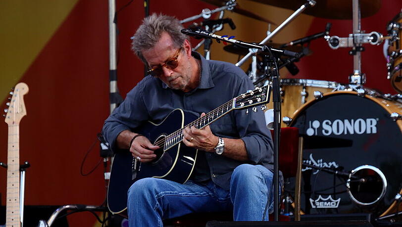 Eric Clapton bei einem Auftritt in New Orleans im April Eric Clapton bei einem Auftritt in New Orleans im April