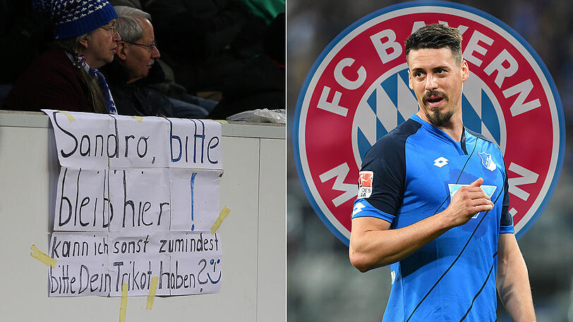 Viele Hoffenheimer werden ihn vermissen: Sandro Wagner steht kurz vor einem Wechsel zum FC Bayern.