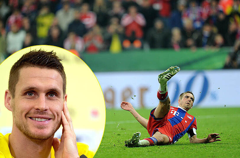 Hatte ein bisschen Schadenfreude für die Bayern und ihre beiden "Ausrutscher" vom Elfmeterpunkt übrig: Dortmunds Sebastian Kehl.