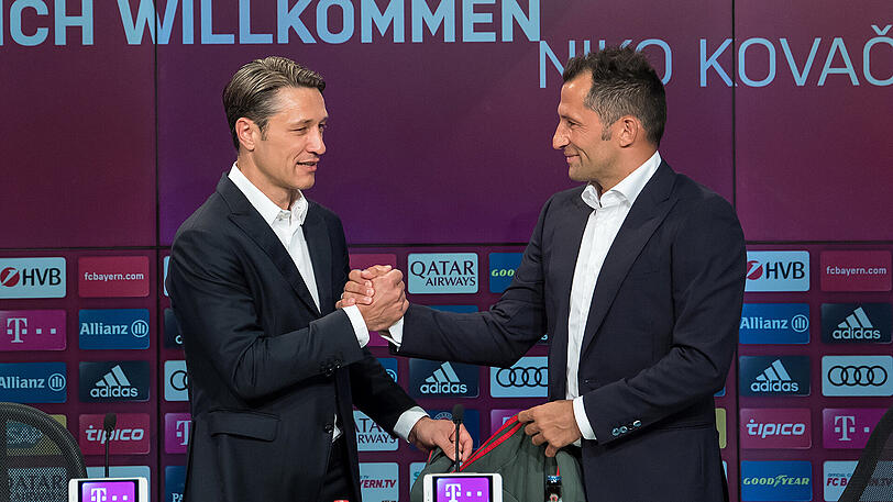 Am Montag wurden Trainer Niko Kovac und Serge Gnabry offiziell vorgestellt. Klicken Sie sich durch die Bilder.