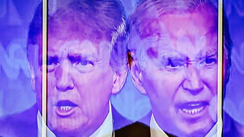 In der Nacht von Freitag auf Samstag fand das erste Wahlduell in den USA statt. Der Gewinner ist laut einer CNN-Umfrage Joe Bidens Vorgänger Donald Trump (links).