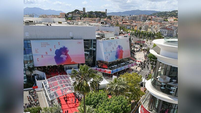 Der Schauplatz der berühmten Filmfestspiele in Cannes - am Samstagmorgen gab es hier einen größeren Stromausfall.