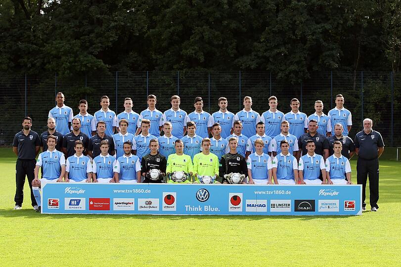 Das Mannschaftsfoto der Löwen-U19 aus der Saison 2014/15.