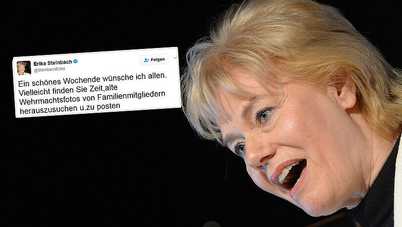 Erika Steinbach hat mal wieder mit 140 Zeichen viel Wirbel ausgelöst. Erika Steinbach hat mal wieder mit 140 Zeichen viel Wirbel ausgelöst.