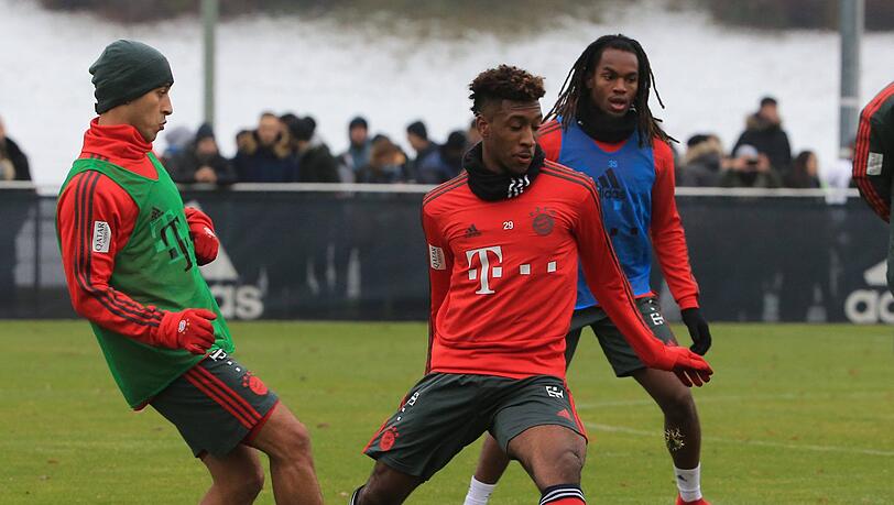 Stehen vor ihrem Comback beim FC Bayern: Thiago (l.) und Kingsley Coman Stehen vor ihrem Comback beim FC Bayern: Thiago (l.) und Kingsley Coman