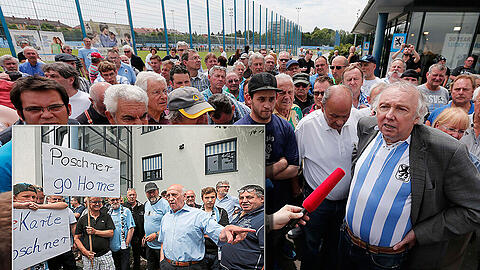 Die Bilder vom Protestmarsch gegen Gerhard Poschner.