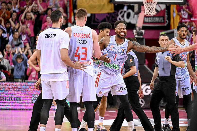 Hartes Stück Arbeit: Die Bayern-Basketballer haben das Finale erreicht.