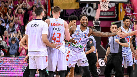Hartes Stück Arbeit: Die Bayern-Basketballer haben das Finale erreicht.