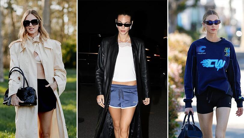 Chiara Ferragni, Vittoria Ceretti und Whitney Port interpretieren die sportlichen Track Pants unterschiedlich. Chiara Ferragni, Vittoria Ceretti und Whitney Port interpretieren die sportlichen Track Pants unterschiedlich.