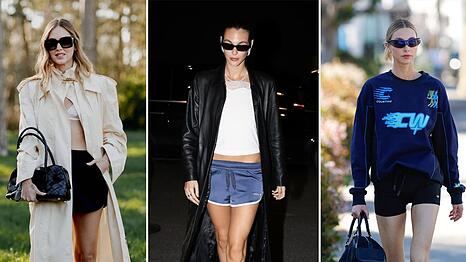 Chiara Ferragni, Vittoria Ceretti und Whitney Port interpretieren die sportlichen Track Pants unterschiedlich.