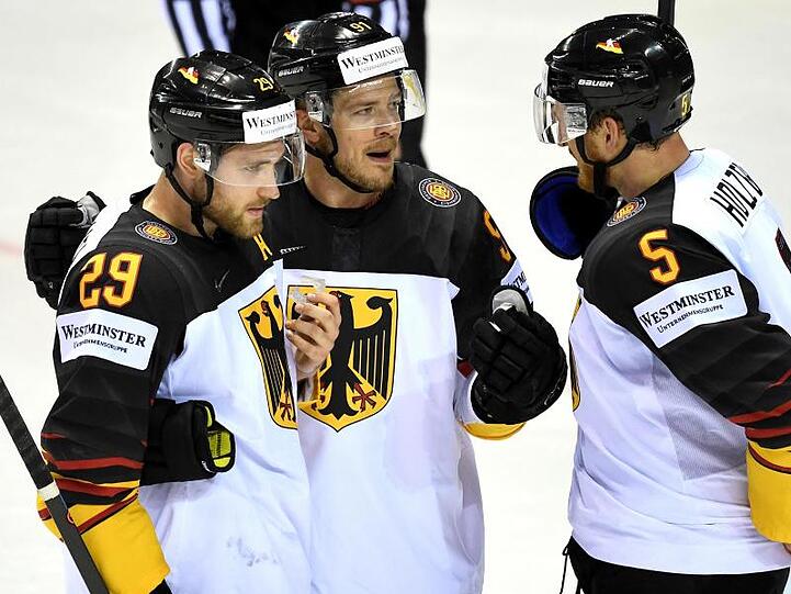 Leon Draisaitl (l) war der Matchwinner für das DEB-Team.