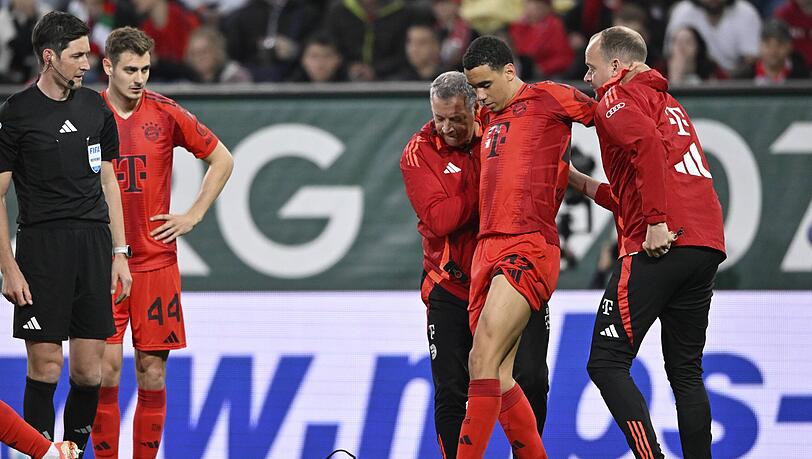 Jamal Musiala fehlt dem FC Bayern in den nächsten Wochen. Jamal Musiala fehlt dem FC Bayern in den nächsten Wochen.