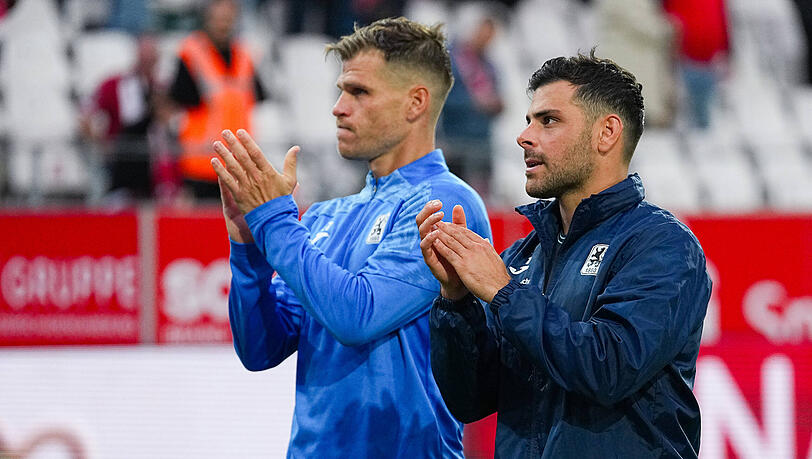 Kevin Volland und Florian Niederlechner. Kevin Volland und Florian Niederlechner.