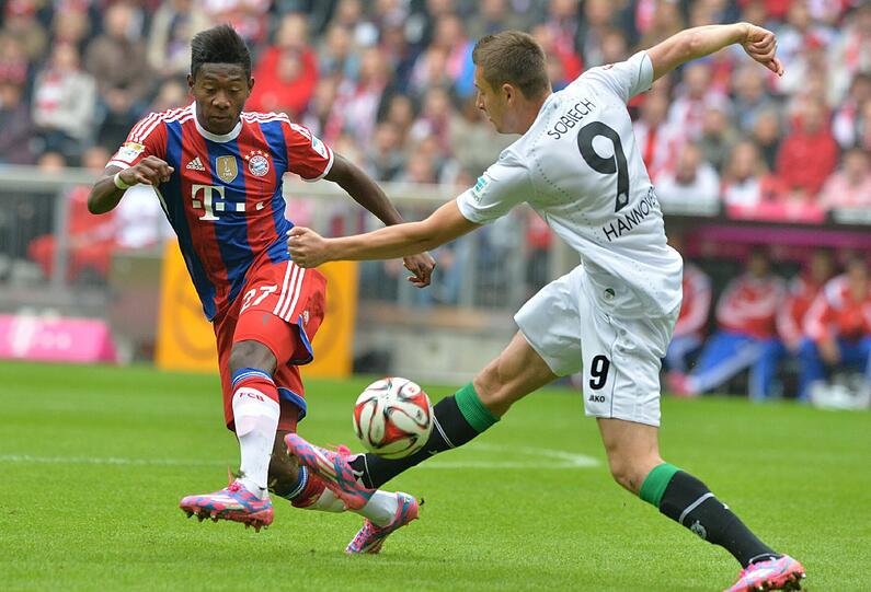 David Alaba &ndash; Note 3 
  Machte seine Rolle als Abwehrchef gut. Abe mit Abstimmungsproblem mit Benatia bei Sobiechs Chance. Brasilianisch in einer Aktion in der 21. Minute, als er Sobiech foppte.