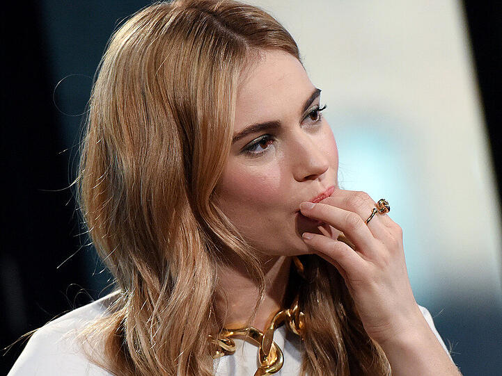 Hungrig? "Cinderella"-Darstellerin Lily James bei einem Pressetermin