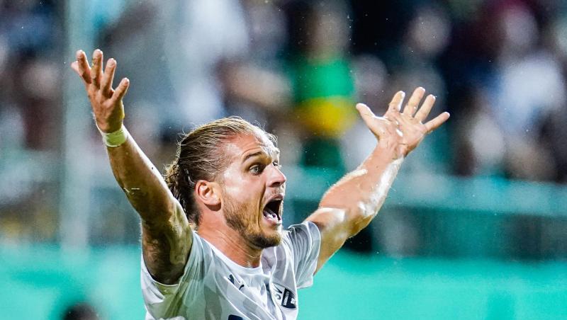Rurik Gislason vom SV Sandhausen. Foto: Uwe Anspach/dpa/Archivbild Rurik Gislason vom SV Sandhausen. Foto: Uwe Anspach/dpa/Archivbild
