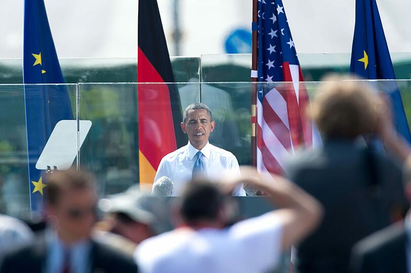 Barack Obama in Berlin.