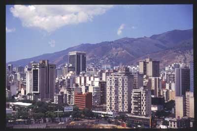 Blick über Venezuelas Hauptstadt Caracas