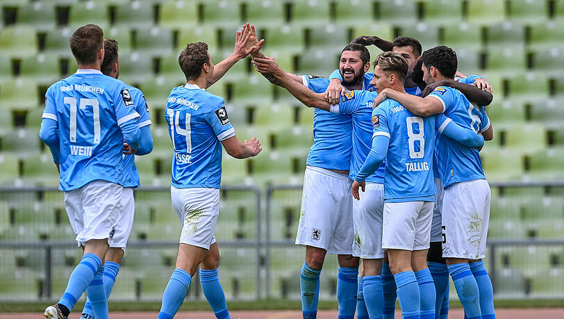 Der TSV 1860 gewinnt mit 2:0 gegen Türkgücü.