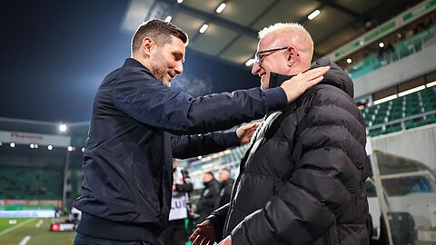 Sie kennen sich bestens: Stefan Leitl (l) und Heiko Vogel.