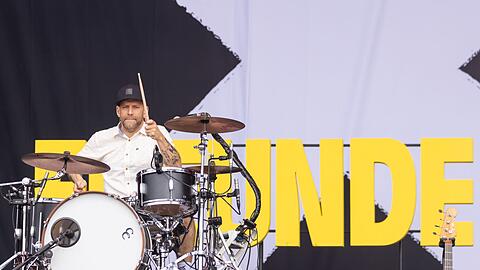 Sportfreunde-Stiller-Drummer Florian Weber bei "Rock im Park".